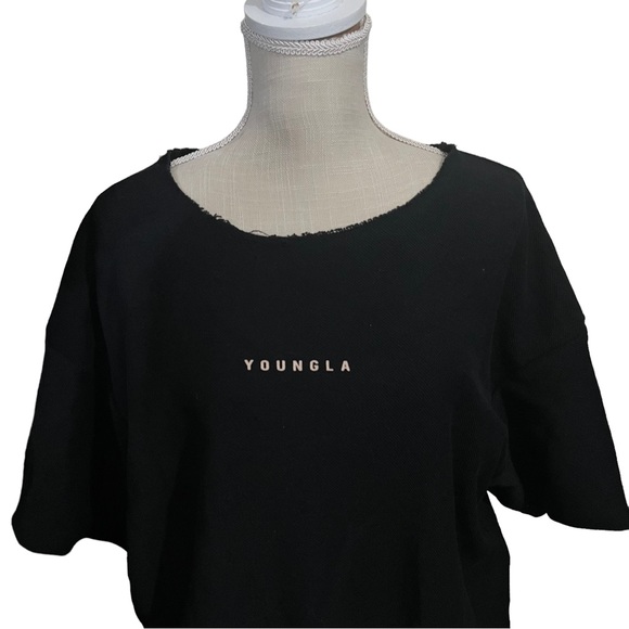 NWOT YoungLA Reversible Immortal Tee Men Black Double-Sided Graphic Tee Sz L - Picture 4 of 10